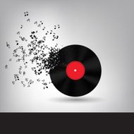 Abstract music background vector illustration N3