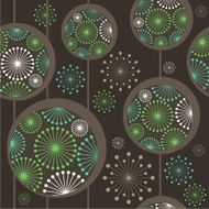 Beautiful stylized dandelions