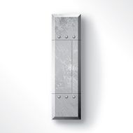 Metal Letter I