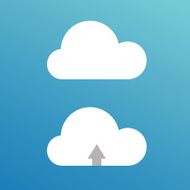 Cartoon clouds Illustration for design