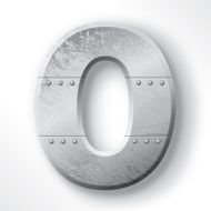 Metal Letter O