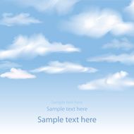 Blue sky background with copy space