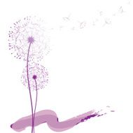 Abstract dandelion in the wind wallpaper N3