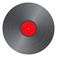 Empty vinyl LP