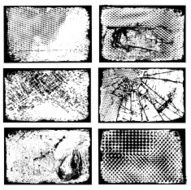 Grunge frames vector