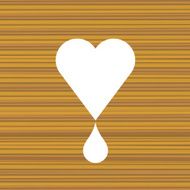 Pure white melting heart N2