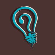 question mark in bulb