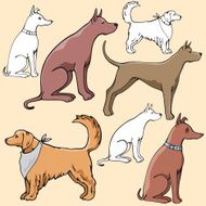 Pet Illustrations XV Dogs (Vector) N2