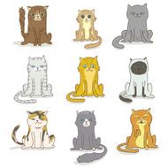 Lovely cats illustration