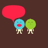 ignore us character duo fluff illustration