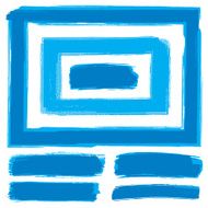 Blue brushstroke designs