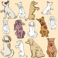 Pet Illustrations XII Dogs (Vector) N2