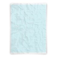 Crumpled graph paper