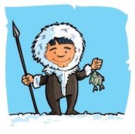 Eskimo fisherman