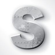 Metal Letter S