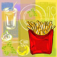 Abstract Food Background N11