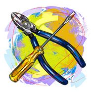 Screwdriver and Pliers