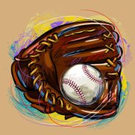 Glove and Baseball