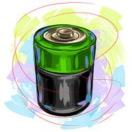 Colorful Alkaline Battery
