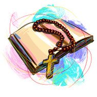 Holy Bible and Rosary