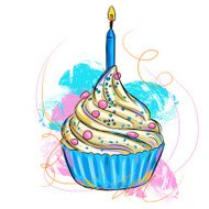 Blue Cup cake
