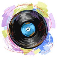 Colorful Vinyl plate record