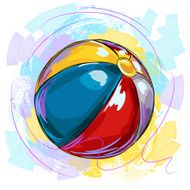 Colorful beach ball N2
