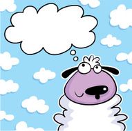 Sheep and bubble