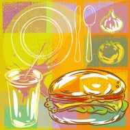 Abstract Food Background N13