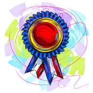 Award rosette Ribbon