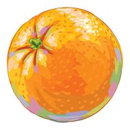 Fresh Orange isolated on White
