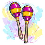 Colorful Maracas