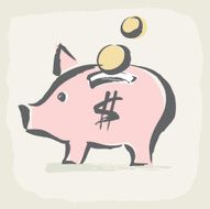 Brushstroke Piggy Bank N2
