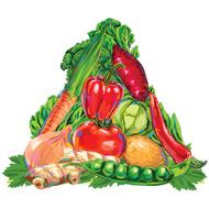 Pyramid of Fresh Vegetables