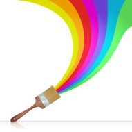 Colourful Rainbow Brush