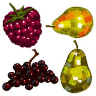 Fresh Fruits isolated on white N2