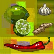 vegetables background N6