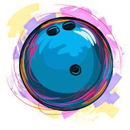 Colorful Bowling Ball