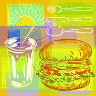 Abstract Food Background N14