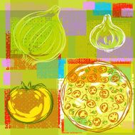 Abstract Pizza Background N2