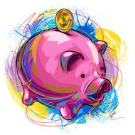 Colorful Piggy Bank N2