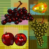 Detailed Drawings of Fruits N8