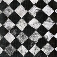 Black and White Distressed Checkerboard