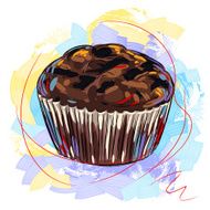 Tasty chocolate Muffin