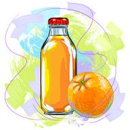 Fresh Juice and Orange