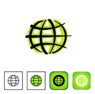 globe icon set N2