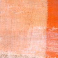 White and Orange Abstract Composition