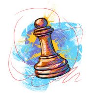 White Chess Pawn