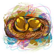 Nest and Golden eggs