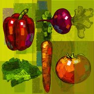 vegetables background N11